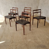 Harry Ostergaard model 61 dining chairs for Randers Mobler Denmark 1961