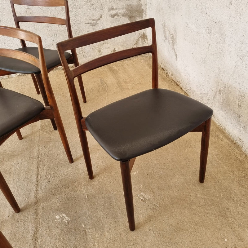 Harry Ostergaard 6 dining chairs model N 61 for Randers mobelfabrik, Denmark 1961